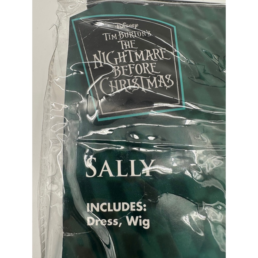 Disney Spirit Nightmare Before Christmas Sally Costume Dress Wig Adult L 12-14 - Picture 2 of 11